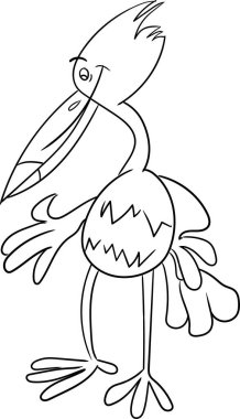 Çocuk için Renklendirme Kitabı - Hayvan Serisi Kuşu