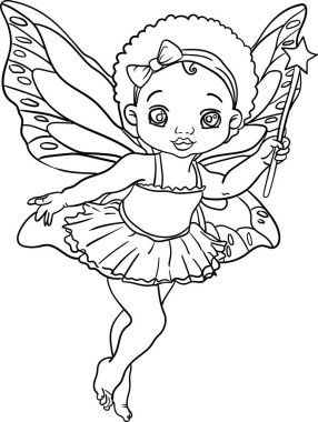 Çocuk için Boyama Kitabı - Peri Masalı Peri Serisi