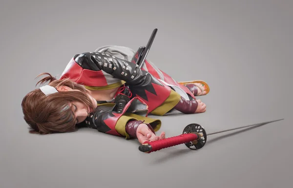 Japán szamuráj kard katana — Stock Fotó