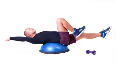 Adam egzersiz pilates topuyla