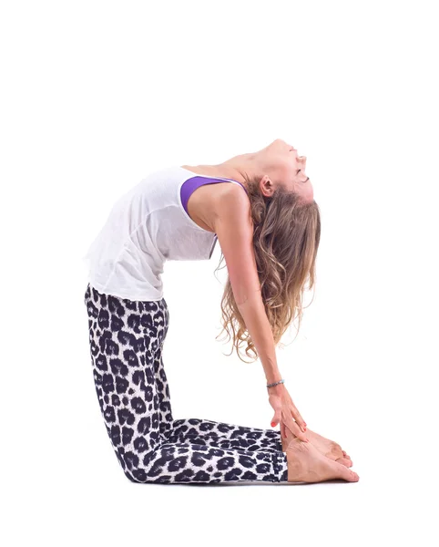 Practicar ejercicios de Yoga —  Fotos de Stock