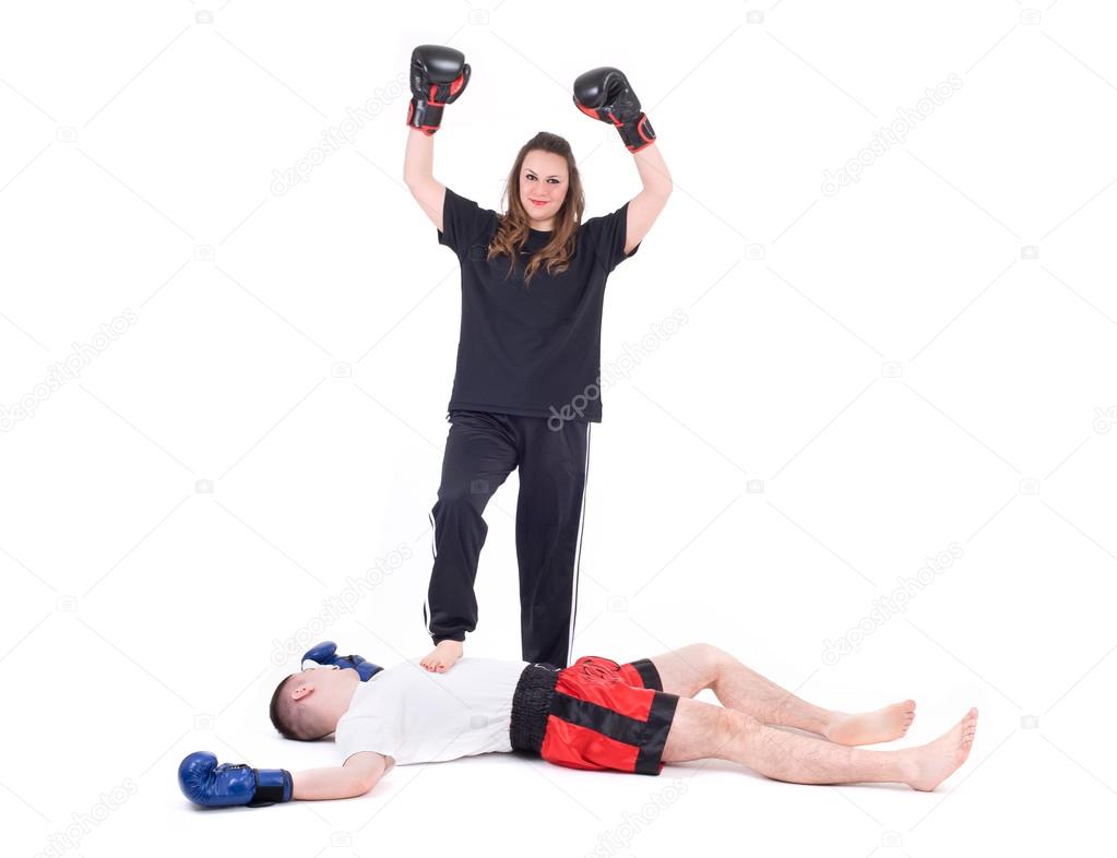 Girl Knocked Out Boxing Stock Photos - Free & Royalty-Free Stock