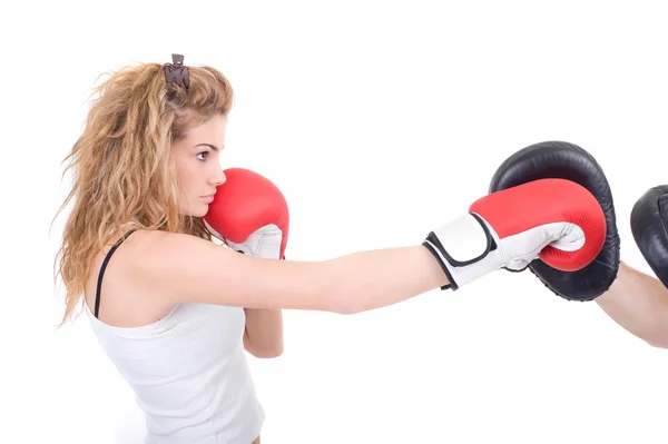 Chica Kickboxing — Foto de Stock