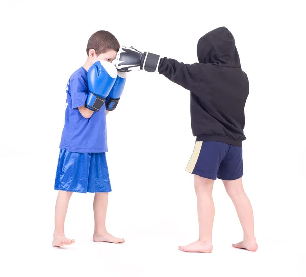 Niños Kickboxing Lucha —  Fotos de Stock