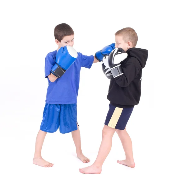 Niños Kickboxing Lucha — Foto de Stock