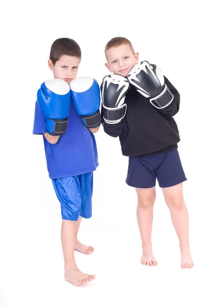 Niños Kickboxing Lucha —  Fotos de Stock