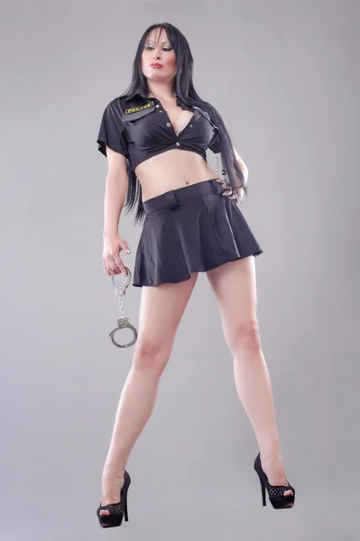 Szexi rendőrségi nő — Stock Fotó