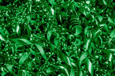 Büyük bantlı makro bakır talaşı.