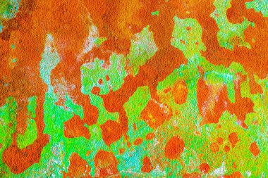 Paslı bakır kaplamalı doğal çok renkli arka plan.