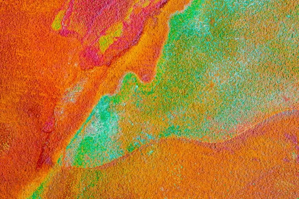 Натуральный Разноцветный Фон Налетом Ржавой Медной Плиты — стоковое фото