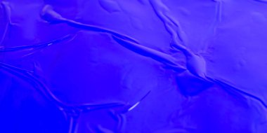 mavi buruşuk dalgalı folyo makro fotoğraf