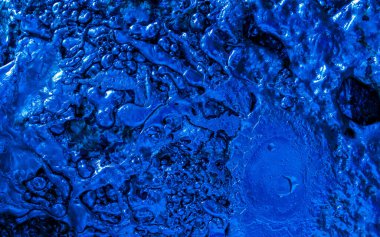 mavi teneke metal granül dokusu