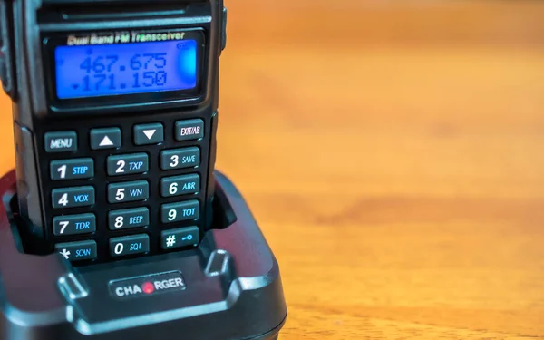 Transceptor Radio Portátil Radio Portátil Walkie Talkie Portátil — Foto de Stock