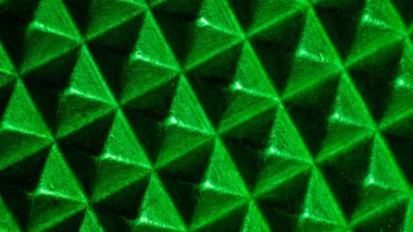 tapete üzerindeki piramitlerin yeşil desenli makro fotoğrafı