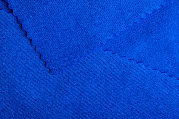 Голубая Трикотажная Ткань Макрофото Тапете — стоковое фото