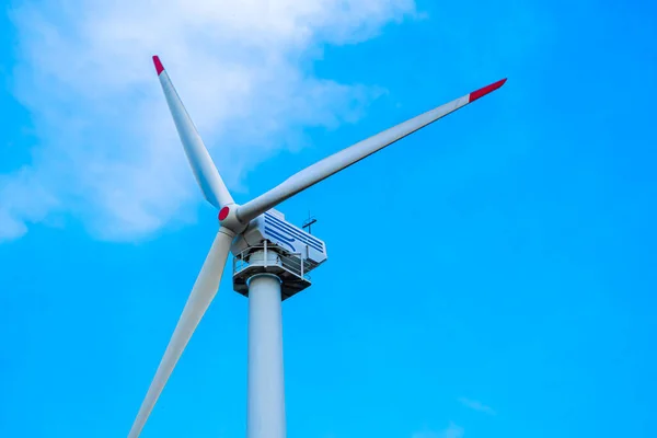 Vindkraftpark Väderkvarn Elektrisk Generator Ren Ekologisk Förnybar Energi — Stockfoto