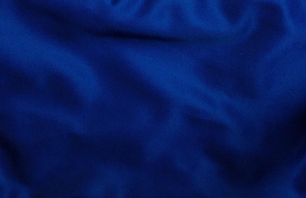 Сморщенная Голубая Ткань Фона — стоковое фото