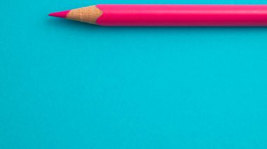 metin için kalem ile mavi boş kart