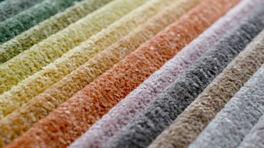 Kumaş şeritler. farklı renklerde çizgili arkaplan