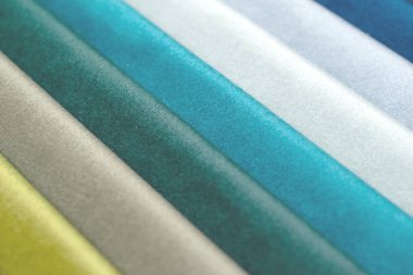 Kumaş şeritler. farklı renklerde çizgili arkaplan