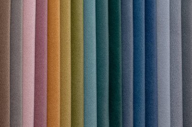 Kumaş şeritler. farklı renklerde çizgili arkaplan