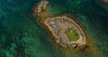 Necropoli De Son 'daki Hava Görüntüleri Gerçek Mallorca, Antik Manzara, Mayorka, İspanya