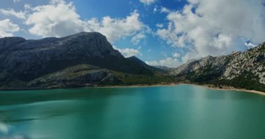 Hava Aracı Su Rezervuarı Gorg Blau, Tramuntana Dağları, Majorca, Mallorca, Balear Adaları