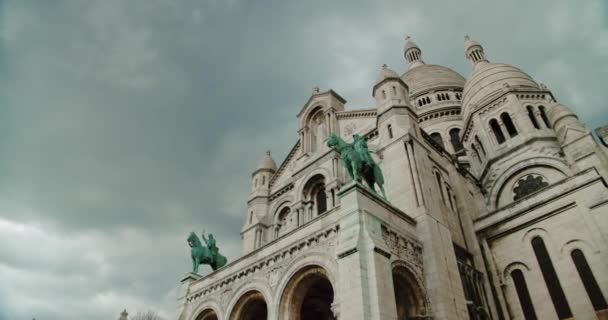 Βασιλική Του Sacre Coeur Montmartre Παρίσι Γαλλία — Αρχείο Βίντεο