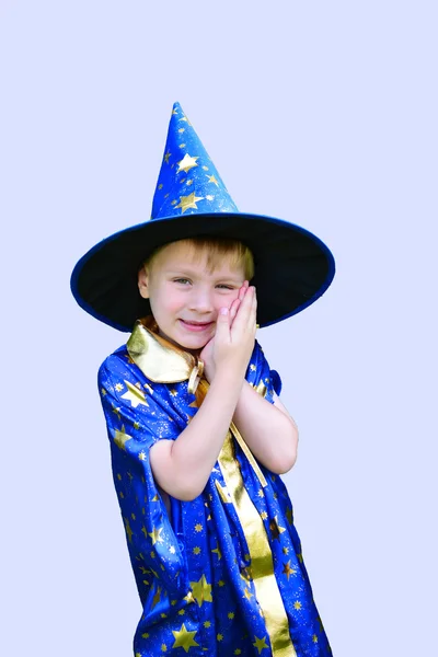 Boy dressed as astrologer — Stock Photo, Image