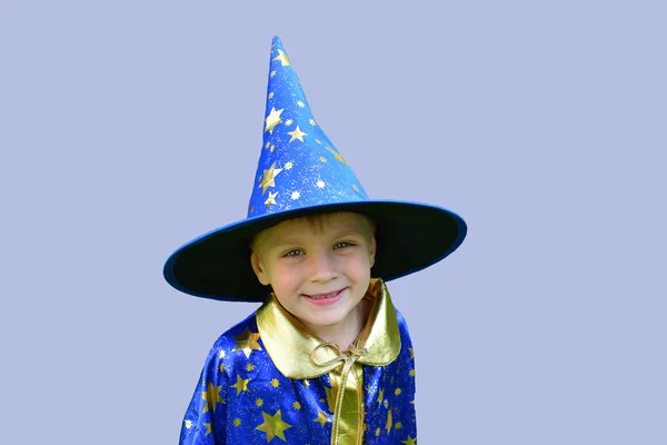 Boy dressed as astrologer — Stock Photo, Image