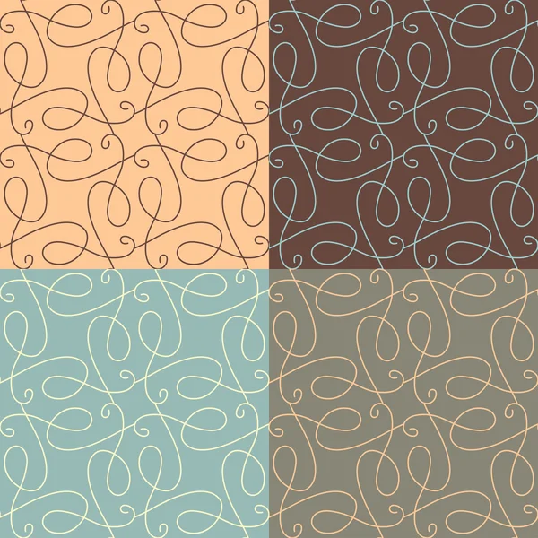 Calligraphic seamless patterns. Royalty Free Stock Illustrations