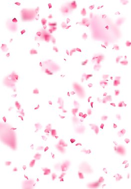 Pink sakura petals background.  clipart
