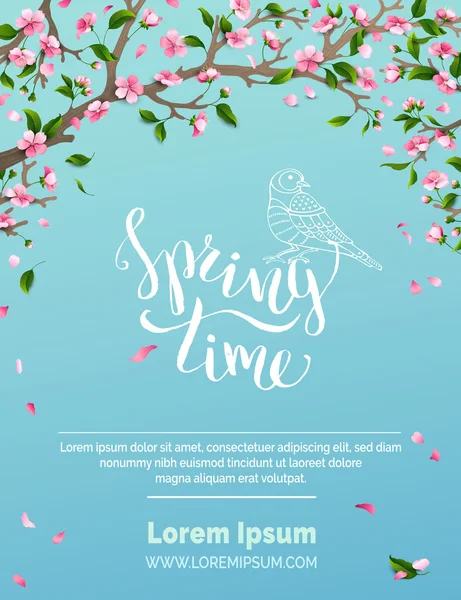 Vector spring background. — Stock Vector