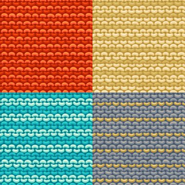 Jartiyer Dikiş dikişsiz desenler seti. 