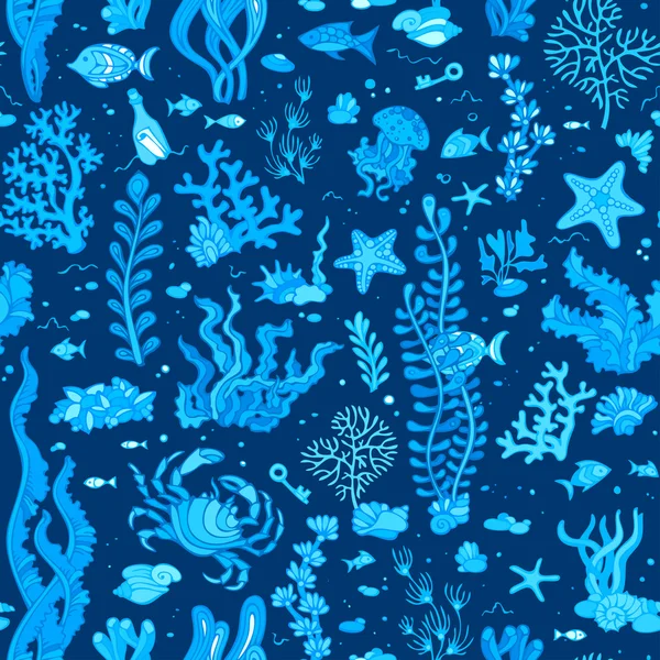 Sorunsuz yaz sualtı desen.