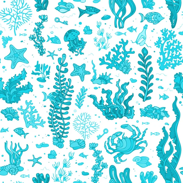  Mavi yaz sualtı desen.