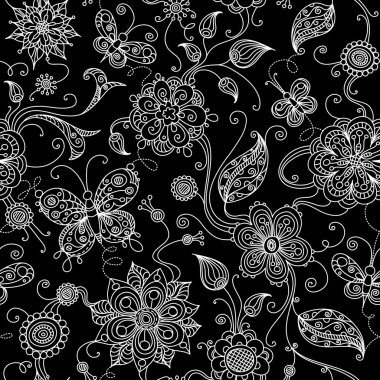 Dikişsiz çiçek duvar kağıdı. 