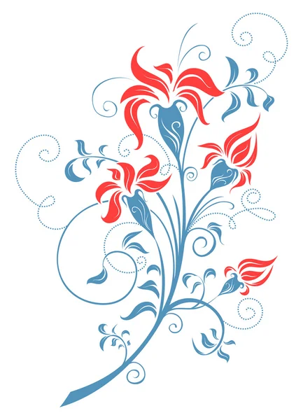 Conception florale . — Image vectorielle