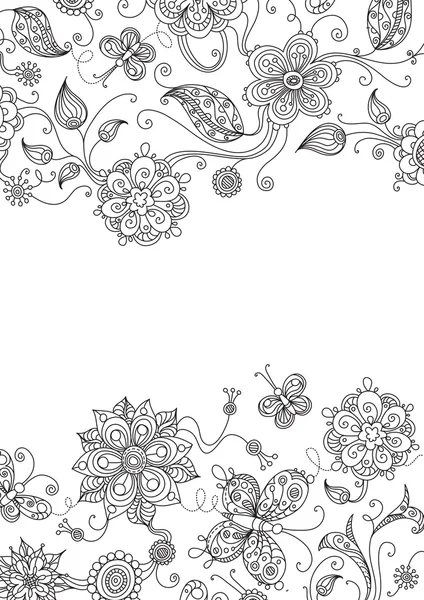 Fundo floral. — Vetor de Stock