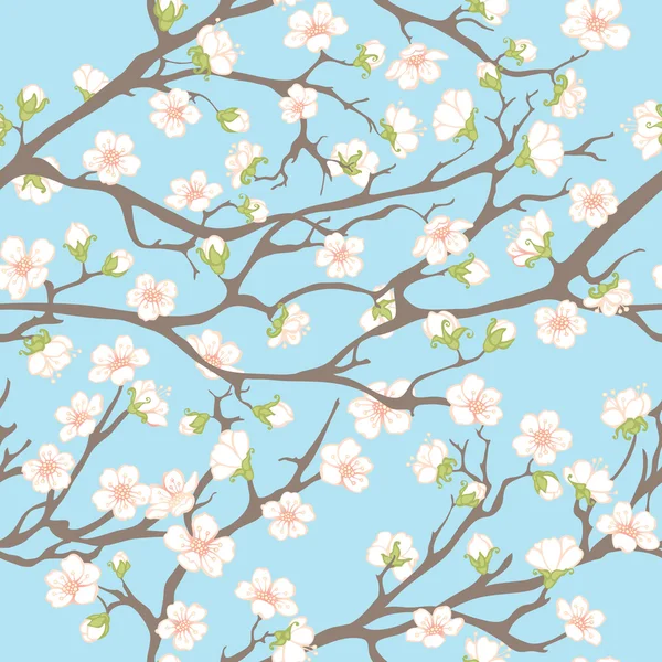 Printemps motif sans couture . — Image vectorielle