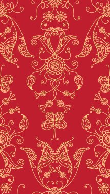 Kusursuz çiçek deseni. 