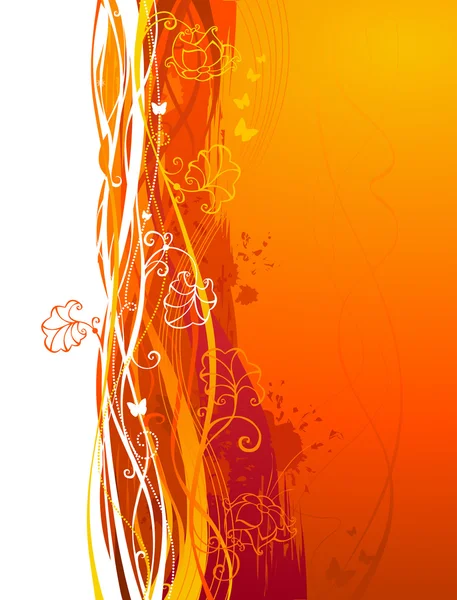 Grunge fond orange. — Image vectorielle