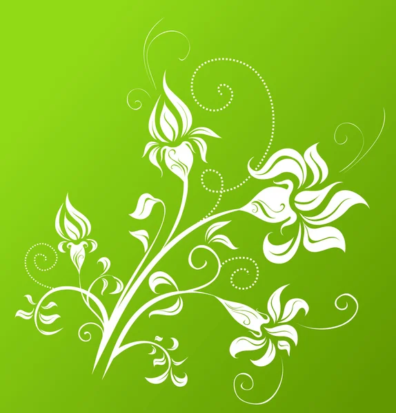 Bloemen achtergrond. — Stockvector