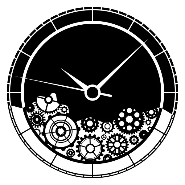 Часы состоят из различных передач . — стоковый вектор