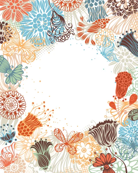 Fondo floral brillante . — Vector de stock