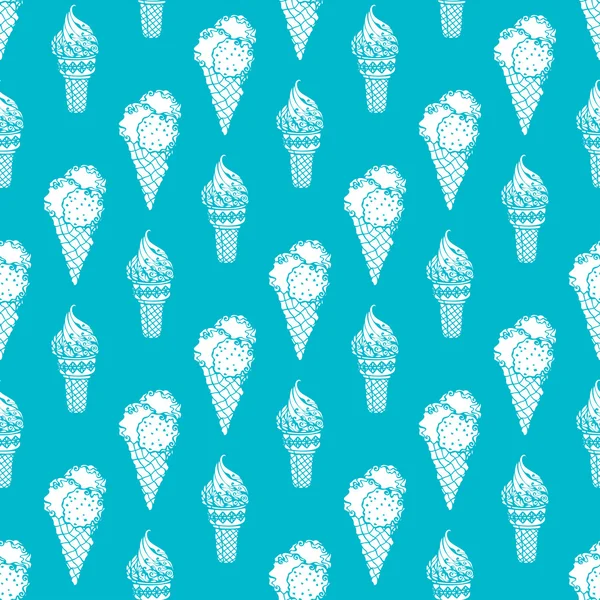 Patrón de helado sin costura vectorial . — Archivo Imágenes Vectoriales