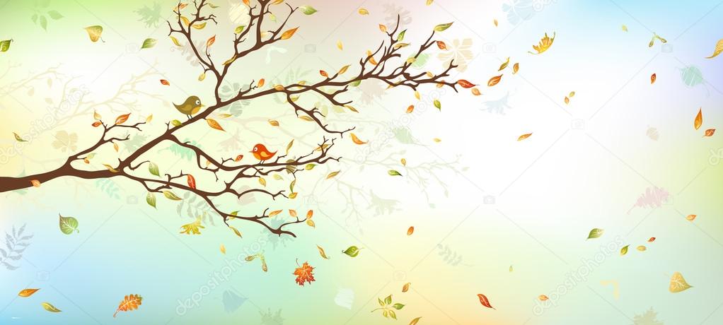 Autumn tree background. 