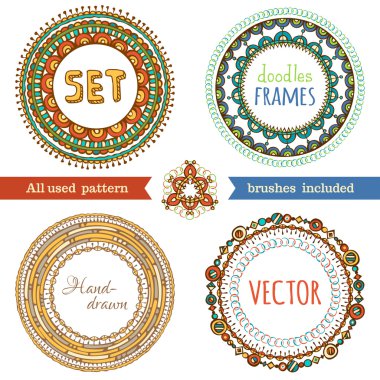 el çizimi çerçeveler dizisi.