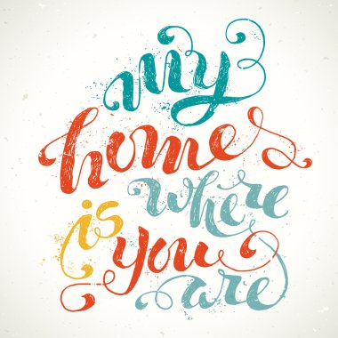 My Home Is Where You Are.  clipart