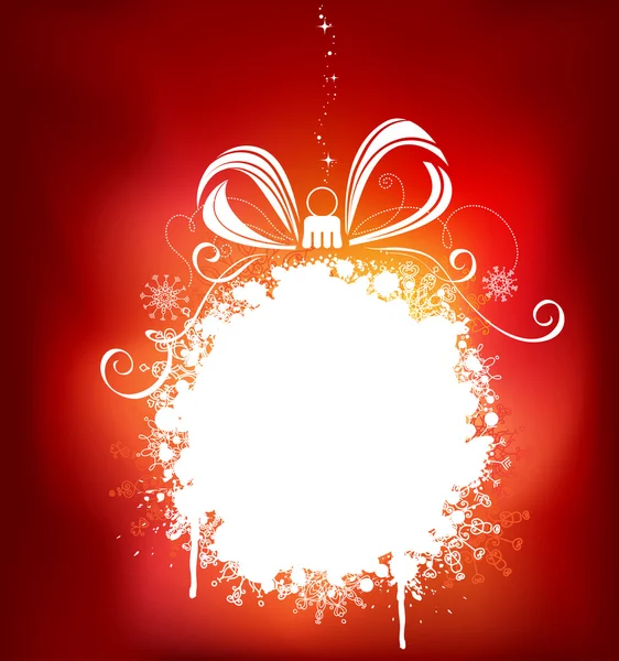 Red Christmas background. — Stock Vector